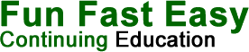 Fun Fast Easy Continuing Education logo